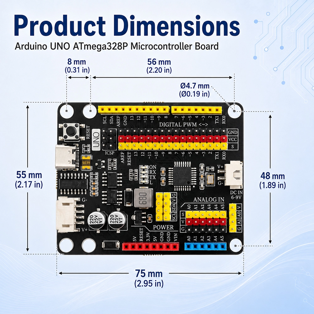 Arduino UNO Pro Atmega328p Board for STEM Education - Image 4