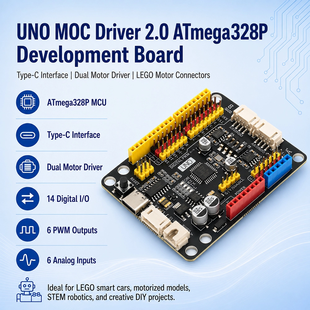 UNO MOC Driver 2.0 ATmega328P Type-C Development Board - Image 2
