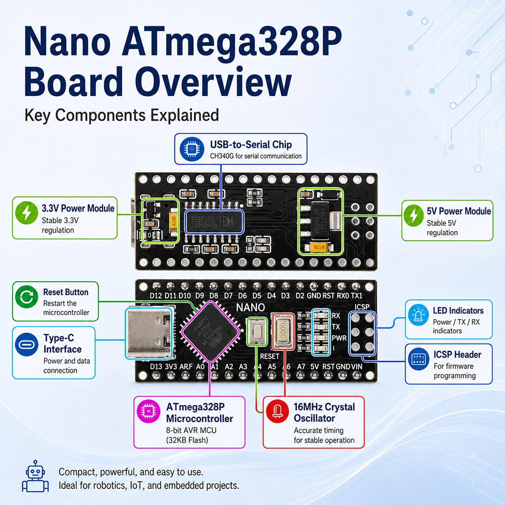 Nano ATmega328P Mini Development Board with Type-C - Image 4