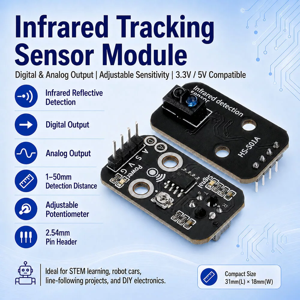 Infrared Tracking Sensor Module for Arduino Robot Car - Image 2